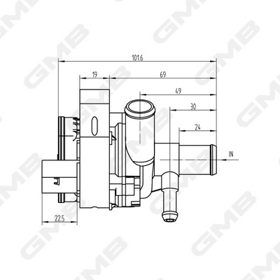 GMB GEW-BE013 - Водяной насос (Помпа)