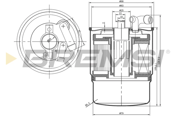 BREMSI FE0346 - Топливный фильтр