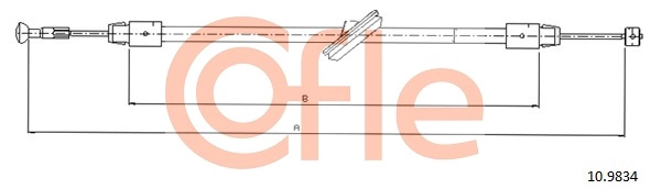 COFLE 10.9834 - Трос ручника
