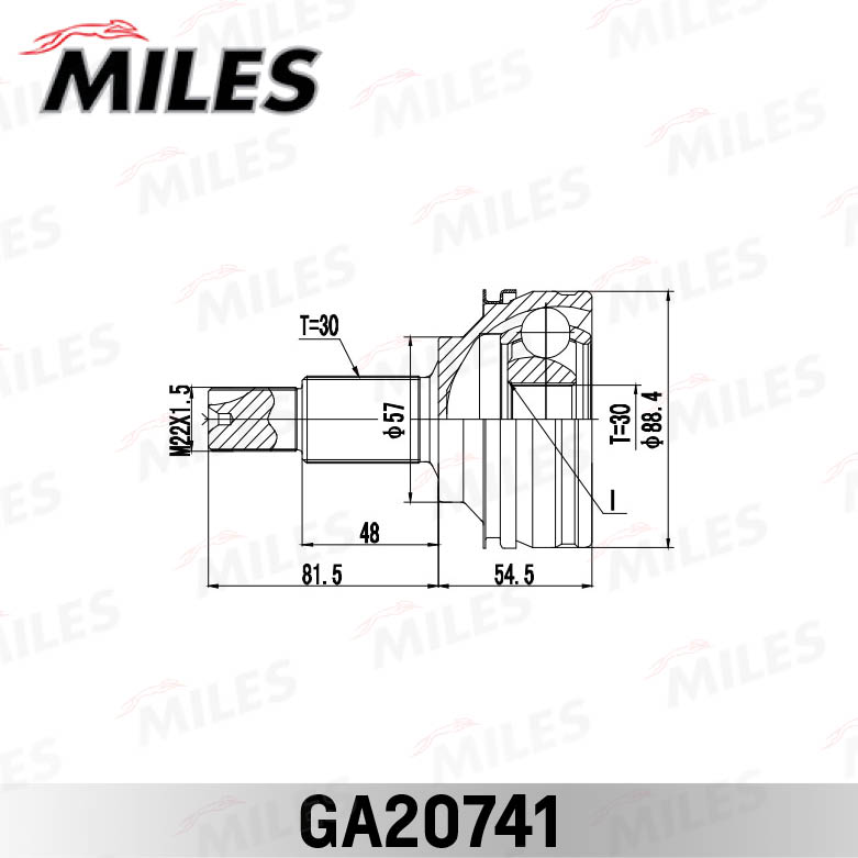 MILES GA20741 - ШРУС