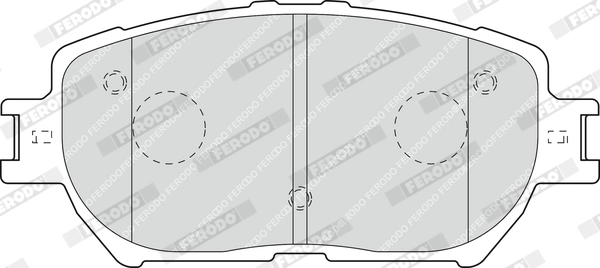 FERODO FDB1620 - Комплект тормозных колодок, дисковый тормоз PREMIER ECO FRICTION