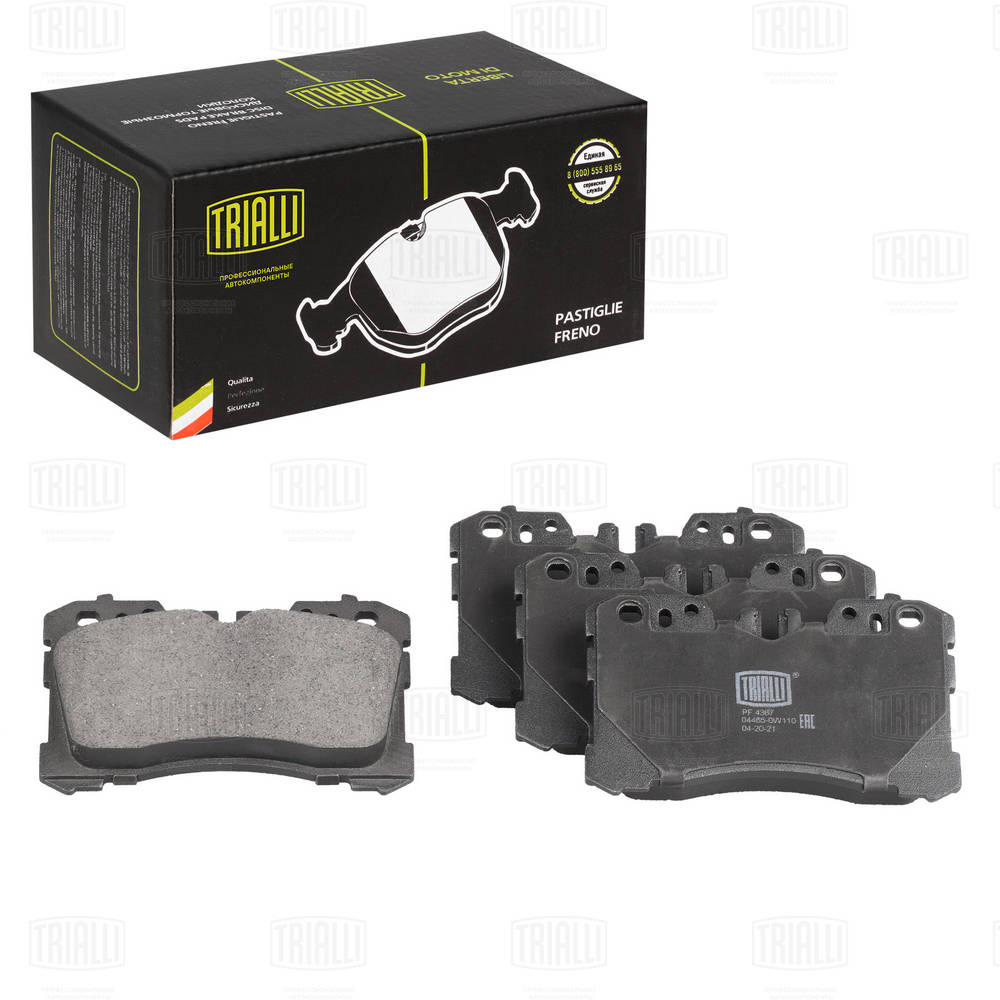 TRIALLI PF 4367 - Тормозные колодки 