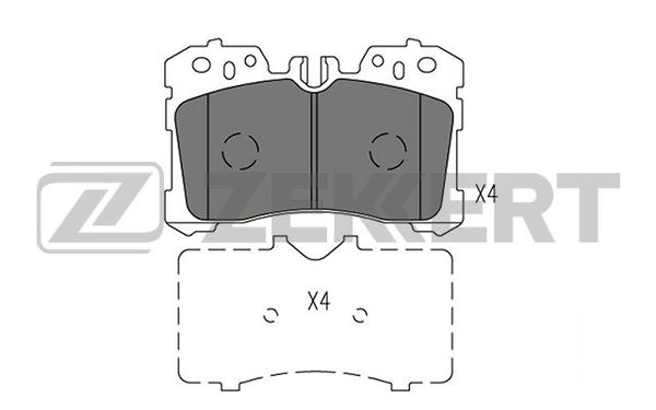 ZEKKERT BS-2967 - Тормозные колодки 