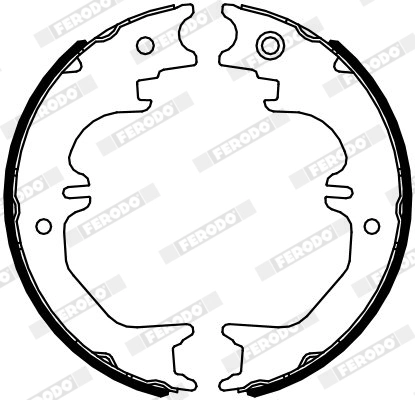 FERODO FSB4125 - Комплект тормозных колодок, стояночная тормозная система PREMIER