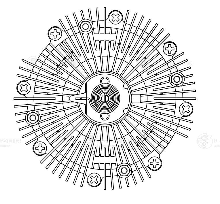 LUZAR LMC 1950 - Вискомуфта вентилятора