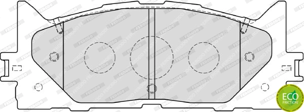 FERODO FDB1991 - Комплект тормозных колодок, дисковый тормоз PREMIER ECO FRICTION