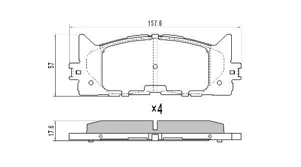 FREMAX FBP-1617 - Тормозные колодки 