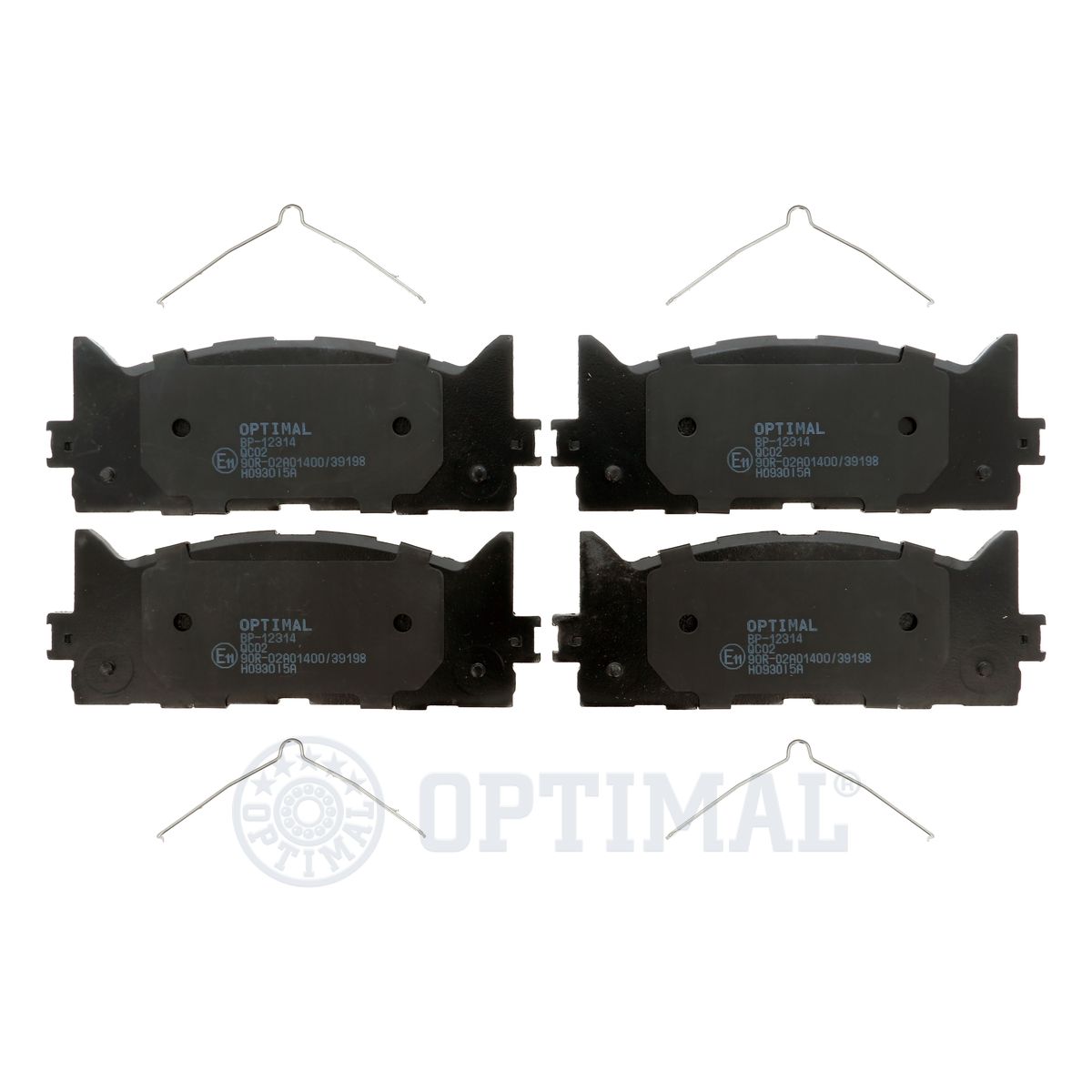 OPTIMAL BP-12314 - Тормозные колодки 