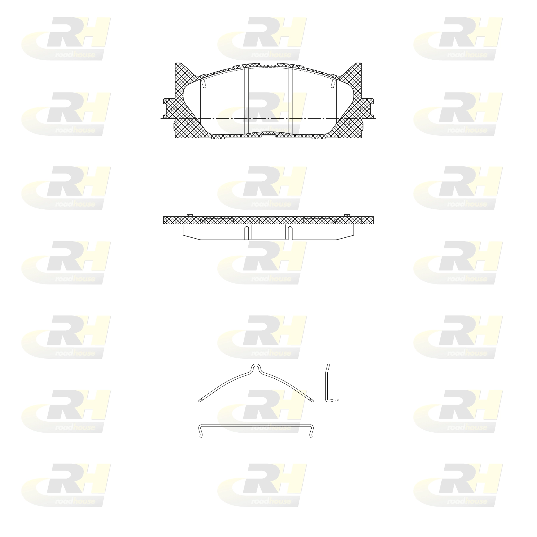 ROADHOUSE 21233.00 - Тормозные колодки 