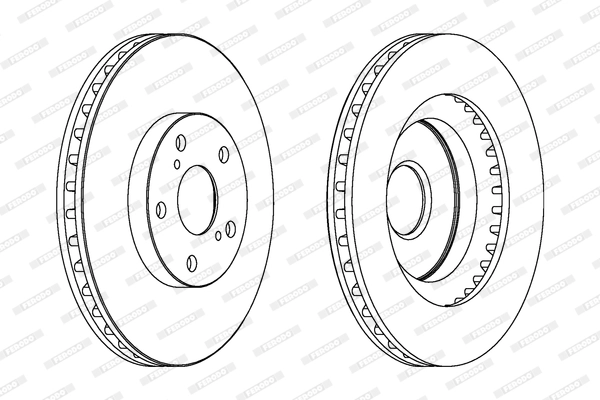 FERODO DDF1646C - Тормозной диск PREMIER