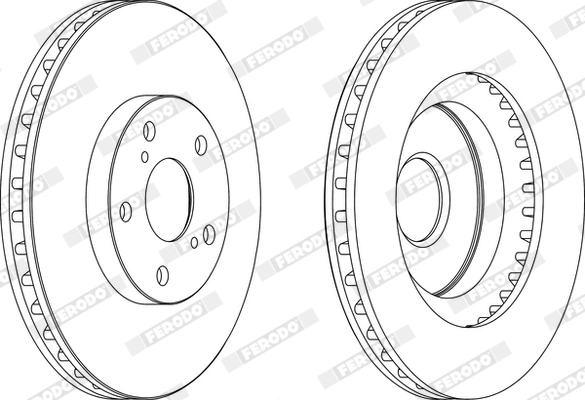 FERODO DDF1646 - Тормозной диск PREMIER