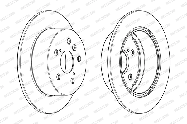 FERODO DDF1980C - Тормозной диск PREMIER