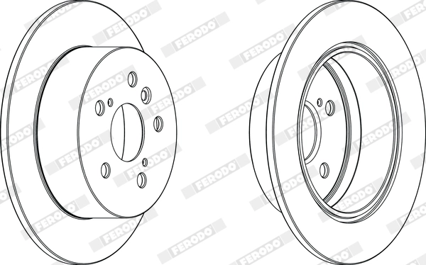 FERODO DDF1980C - Тормозной диск PREMIER