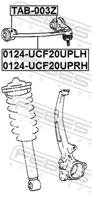 FEBEST 0124-UCF20UPRH - Рычаг