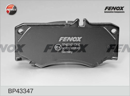 FENOX BP43347 - Тормозные колодки 