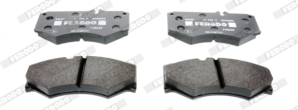 FERODO FVR239 - Комплект тормозных колодок, дисковый тормоз PREMIER