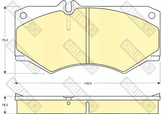 GIRLING 6103179 - Тормозные колодки 