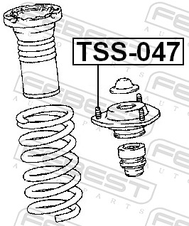 FEBEST TSS-047 - Опора амортизатора