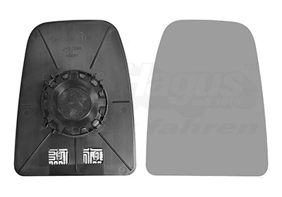 VAN WEZEL 2817838 - Зеркальное стекло, наружное зеркало * HAGUS *