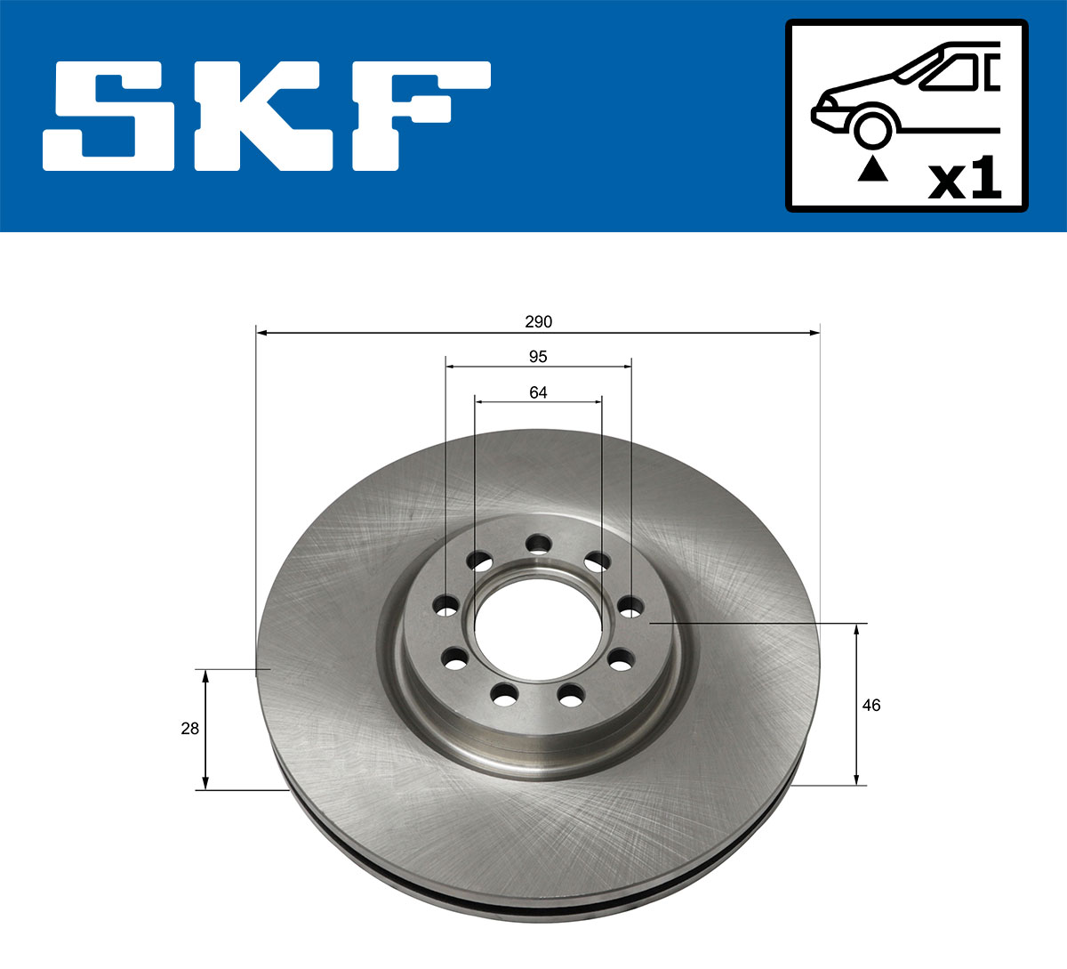 SKF VKBD 80159 V1 - Тормозные диски