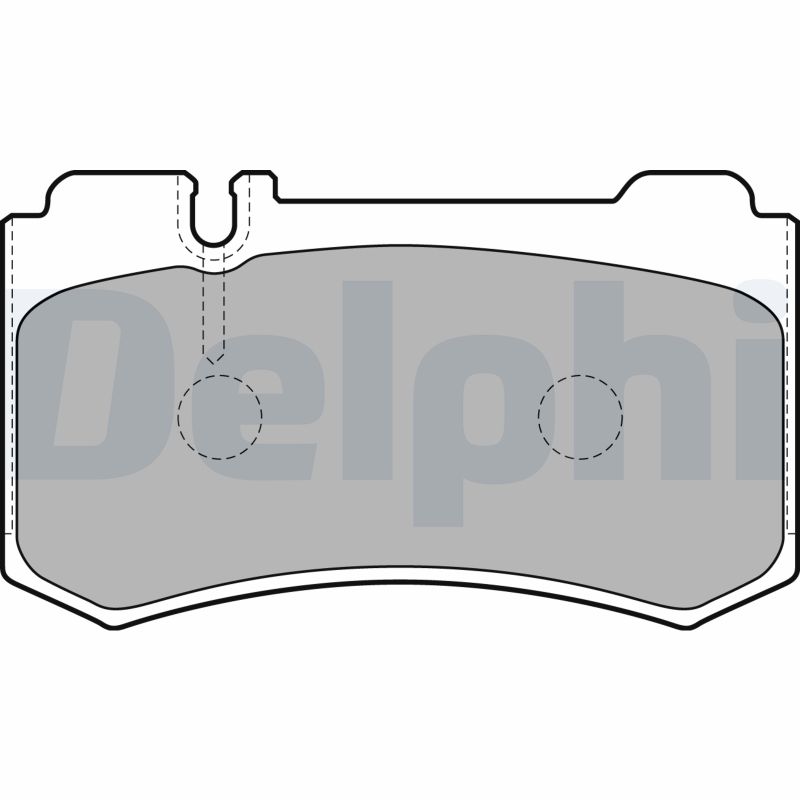 DELPHI LP1842 - Тормозные колодки 