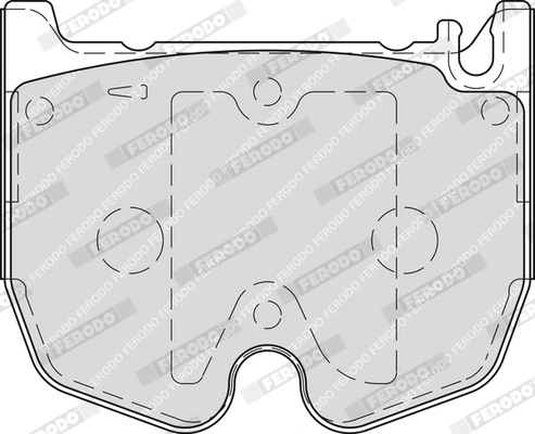 FERODO FDB1810 - Комплект тормозных колодок, дисковый тормоз PREMIER ECO FRICTION