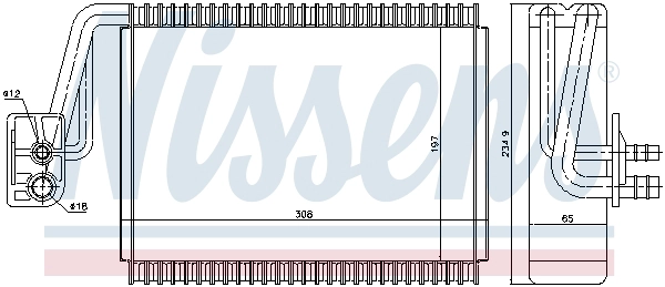 NISSENS 92174 - Испаритель кондиционера
