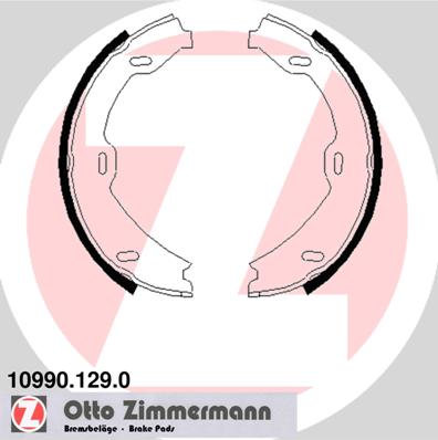 ZIMMERMANN 10990.129.0 - Барабанные колодки
