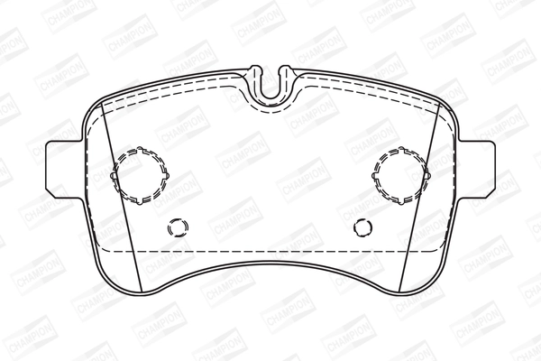 CHAMPION 573740CH - Тормозные колодки 