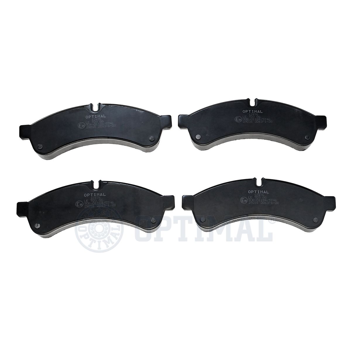 OPTIMAL BP-12476 - Тормозные колодки 