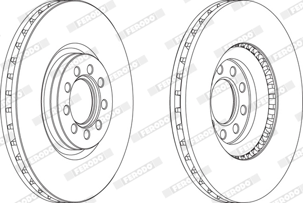 FERODO FCR317A - Тормозной диск PREMIER
