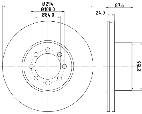 HELLA 8DD 355 117-481 - Тормозные диски