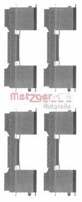 METZGER 109-1729 - Комплектующие, колодки дискового тормоза GREENPARTS