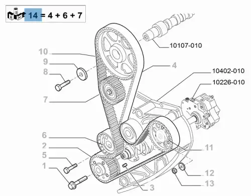 FIAT 71736716 - ремкомплект ГРМ! (ремень ГРМ + 2 ролика) \Fiat Ducato, Iveco Daily 2.3JTD 02-03