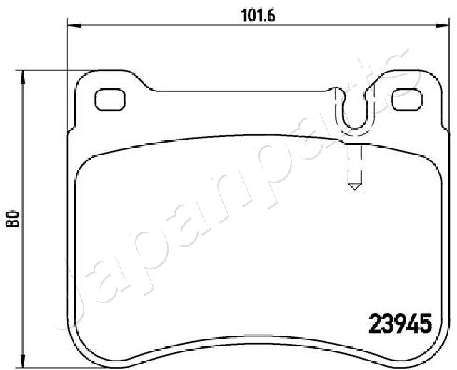 JAPANPARTS PA-0519AF - Тормозные колодки 