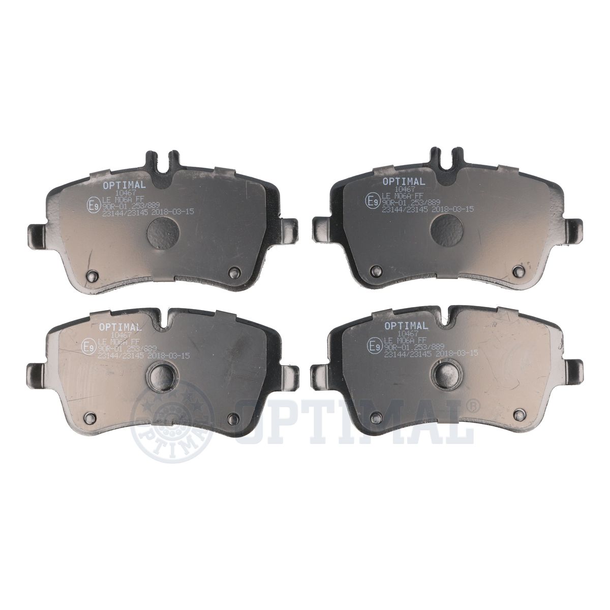 OPTIMAL BP-10467 - Тормозные колодки 