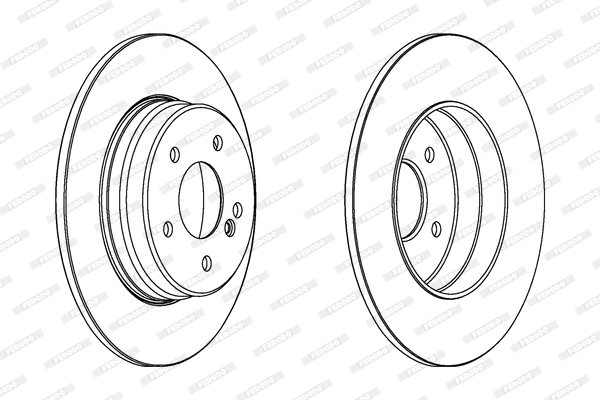 FERODO DDF963C - Тормозной диск PREMIER Coat+ disc