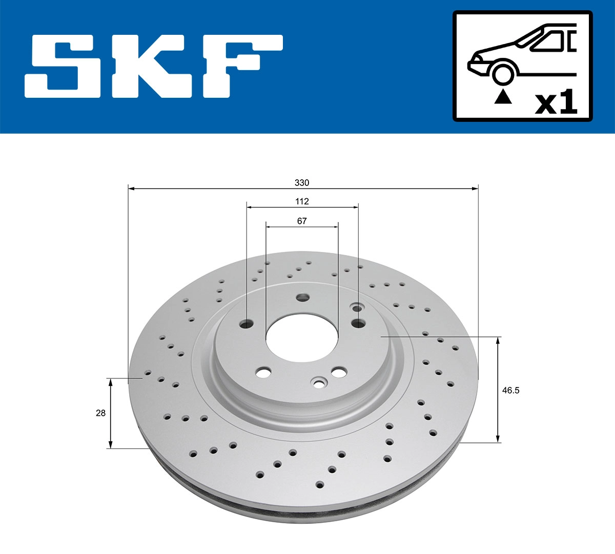 SKF VKBD 80348 V1 - Тормозные диски