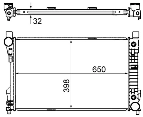 MAHLE CR 1478 000S - Радиатор охлаждения