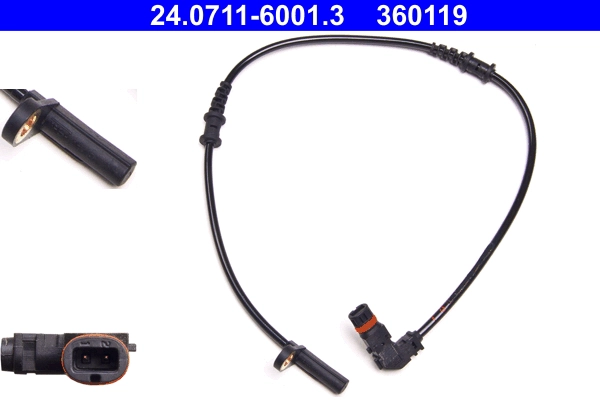 ATE 24.0711-6001.3 - Датчик АБС (ABS)