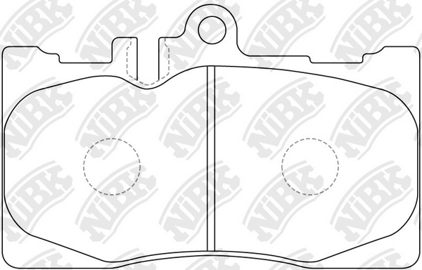 NIBK PN1455 - Тормозные колодки 