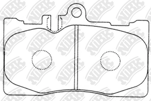 NIBK PN1455 - Тормозные колодки 