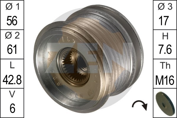 ERA ZN5377 - Шкив генератора
