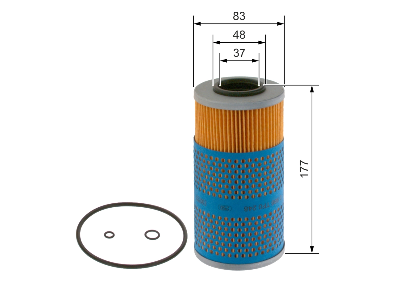 BOSCH 0 986 TF0 248 - Масляный фильтр