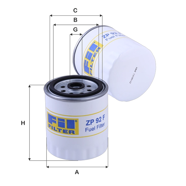 FIL FILTER ZP 92 F - Топливный фильтр
