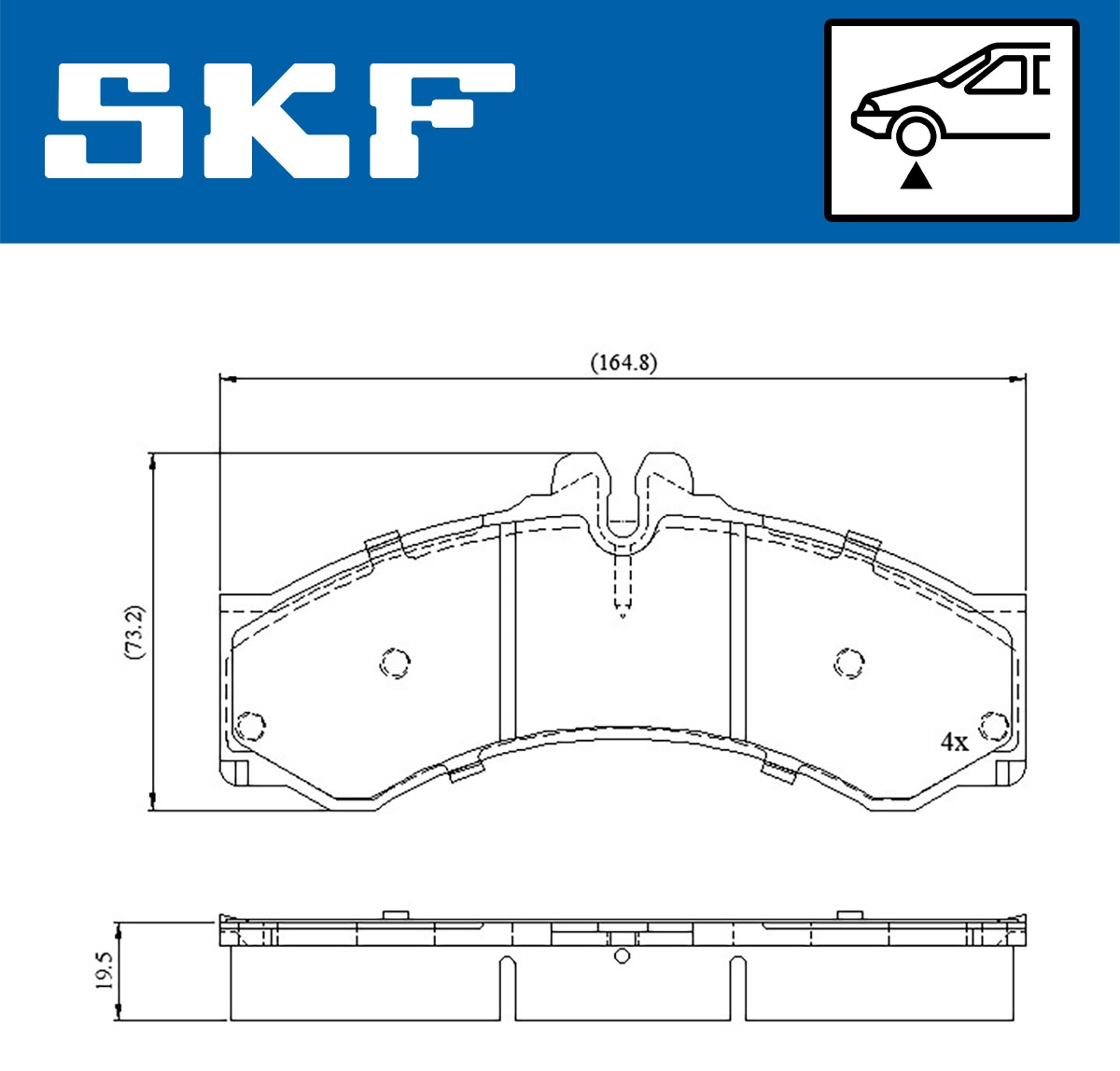 SKF VKBP 80251 - Тормозные колодки 