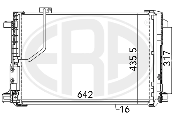 ERA 667111 - Радиатор кондиционера