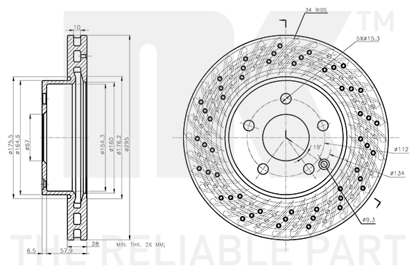 NK 2033110 - Тормозные диски