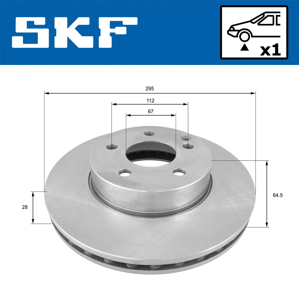 SKF VKBD 80181 V1 - Тормозные диски