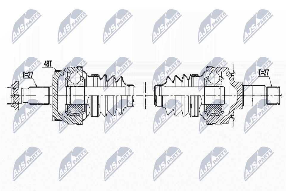 Приводной вал (полуось)